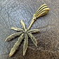 925 Sterling Silver Marijuana Leaf Pendant  customdiamjewel   