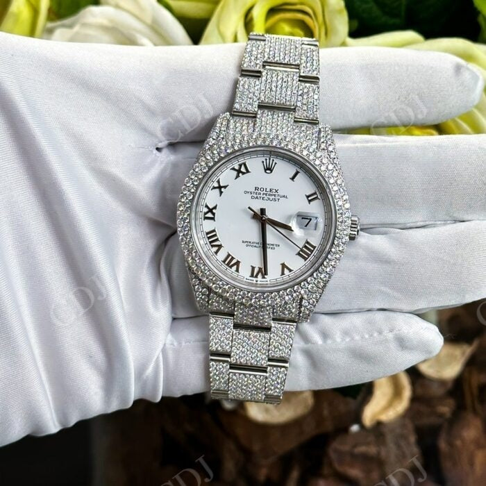 Custom Rolex Diamond Iced Out Watch  customdiamjewel   