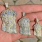 Hip Hop Jesus Piece Flooded Diamond Pendant  customdiamjewel   