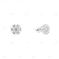 VVS Moissanite Diamond Sterling Silver Studs Earrings hip hop jewelry CustomDiamJewel