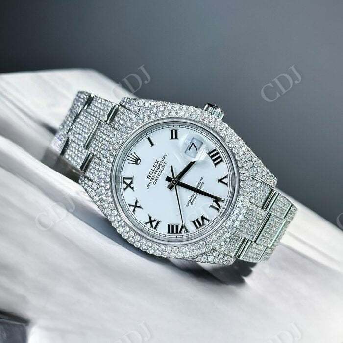 Custom Rolex Diamond Iced Out Watch  customdiamjewel   