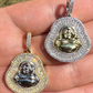 Buddha Pendant Round And Baguette Pendant  customdiamjewel   