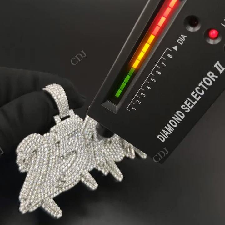 Full Iced Out Diamond "2514" Pendant hip hop jewelry CustomDiamJewel   