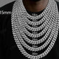 Best Quality VVS Clarity Moissanite Diamond Cuban Link Chain hip hop jewelry CustomDiamJewel   