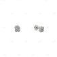 925 Sterling Silver Four Diamond Small Earrings For Women Engagement Ring CustomDiamJewel