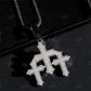 Iced Out Hip Hop Three Cross Diamond Pendant  customdiamjewel   