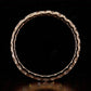 0.60CTW Round Cut Lab Grown Diamond Full Eternity Wedding Band  customdiamjewel   