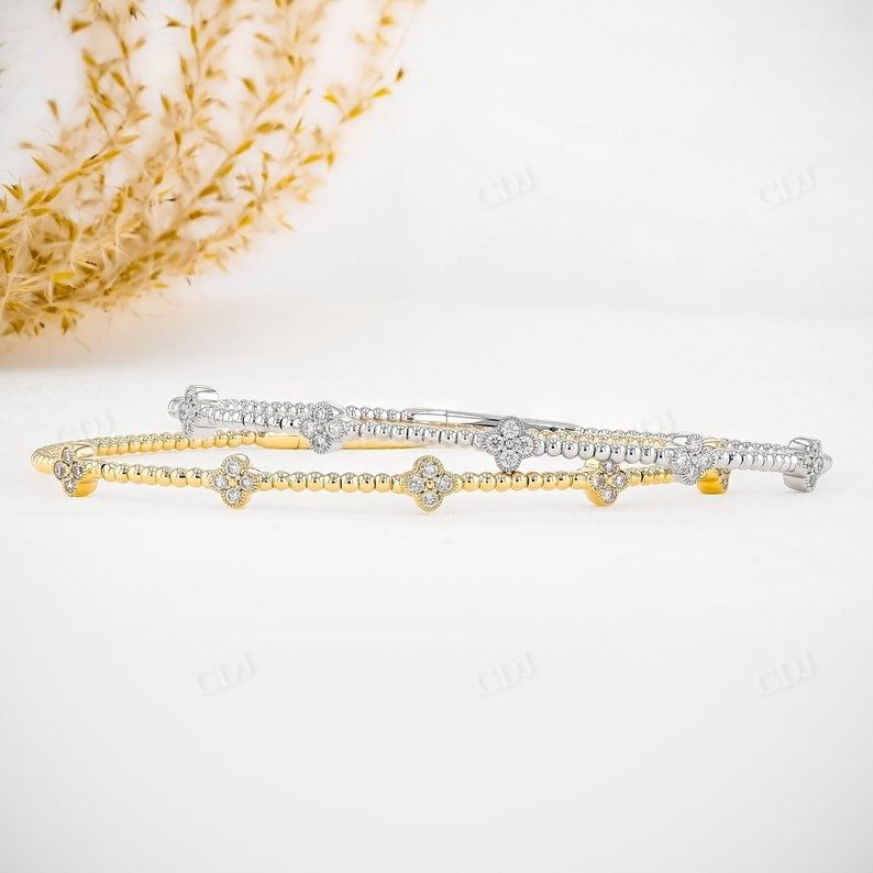 0.33CTW Flower Cluster Lab Grown Diamond Bracelet  customdiamjewel   