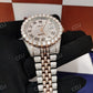 Custom Made Luxury VVS Moissanite Studded Rolex Watch With Full Diamond Bussdown 28 to 30 Carats (Approx.)  customdiamjewel   