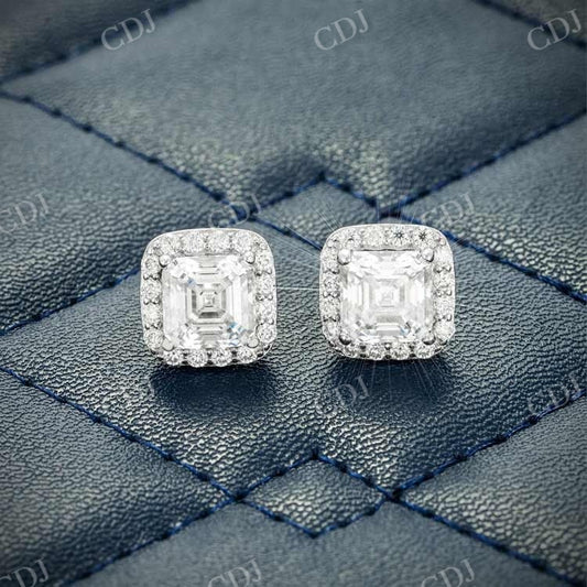 9.00MM Asscher And Round Cut Hip Hop Stud hip hop jewelry customdiamjewel   