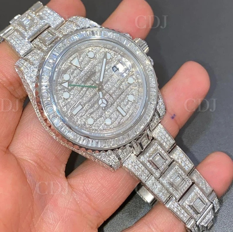 Rolex Natural Diamond Studded Jewelry Men's Hip Hop Diamond Watch 23 To 27CTW (Approx)  customdiamjewel   