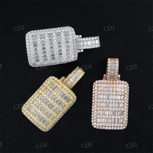 Hip Hop Rapper Jewelry Dogtag Diamond Pendant  customdiamjewel   