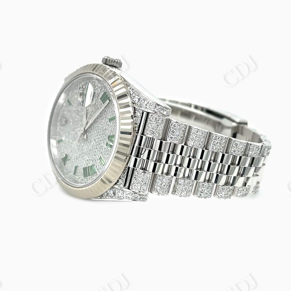 Custom Rolex Diamond Wrist Watch  customdiamjewel   