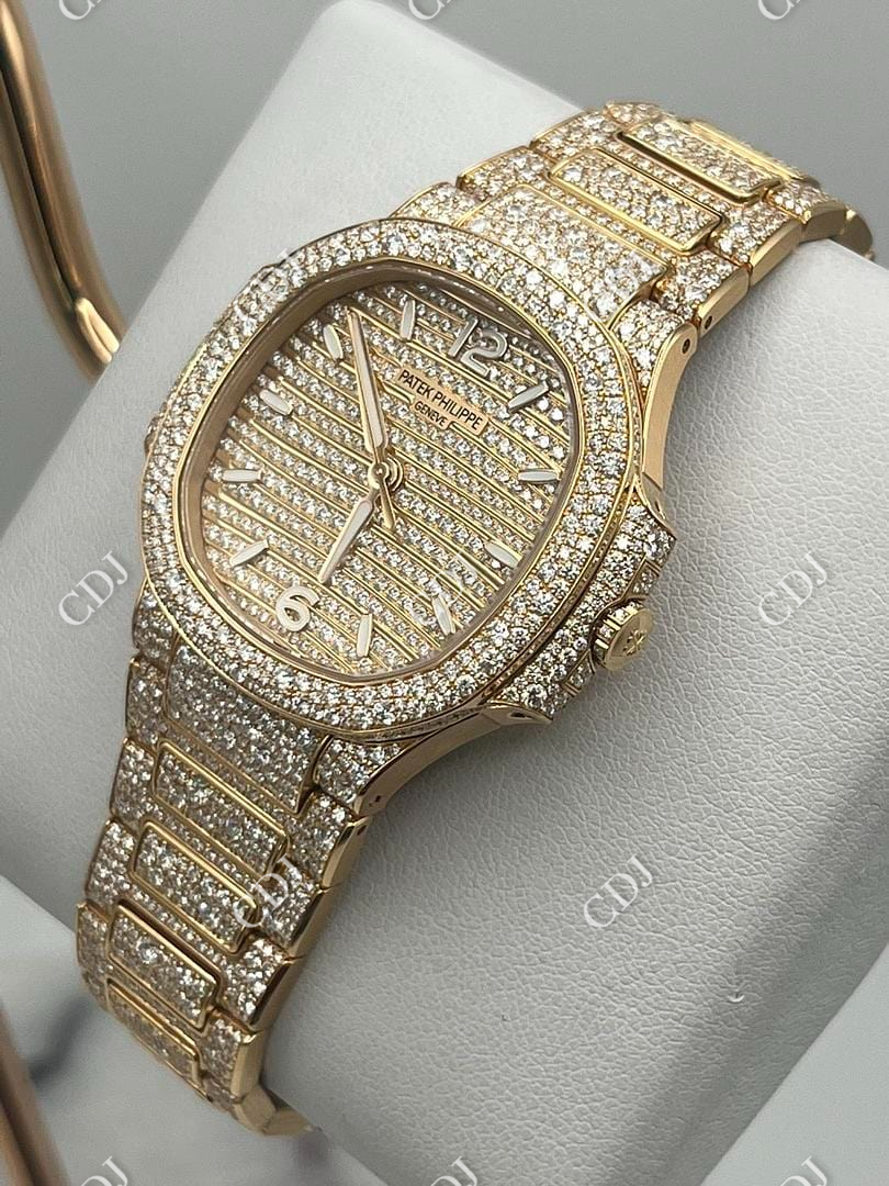 Fully Iced Out Hip Hop VVS Watch  customdiamjewel   