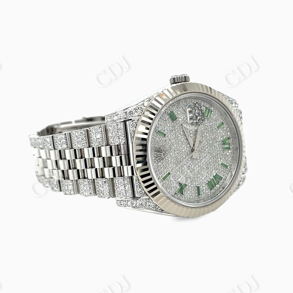 Custom Rolex Diamond Wrist Watch  customdiamjewel   