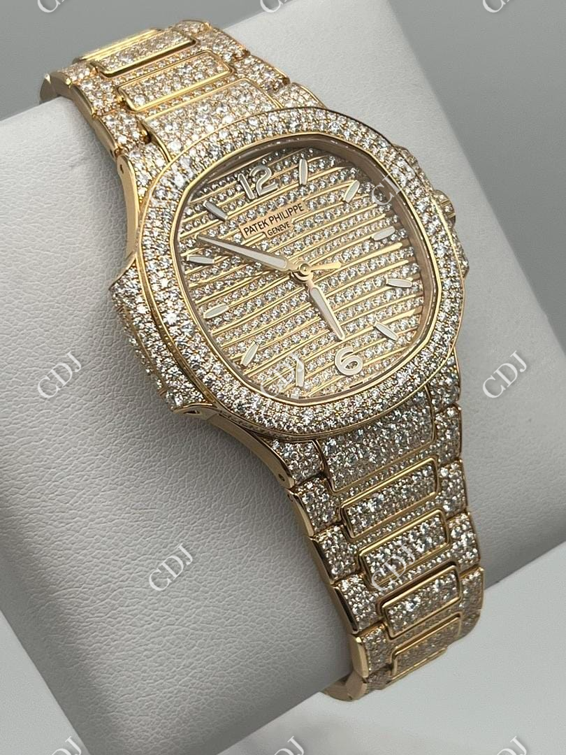 Fully Iced Out Hip Hop VVS Watch  customdiamjewel   