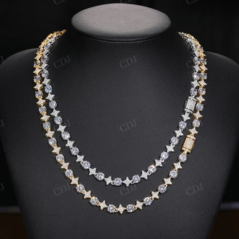 Vintage Design VVS D Moissanite Necklace For Women's Men's hip hop jewelry CustomDiamJewel