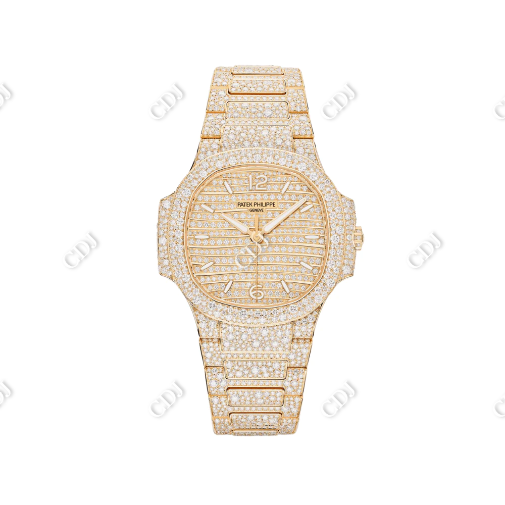 Fully Iced Out Hip Hop VVS Watch  customdiamjewel   