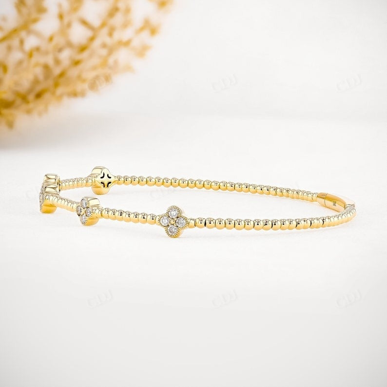 0.33CTW Flower Cluster Lab Grown Diamond Bracelet  customdiamjewel   