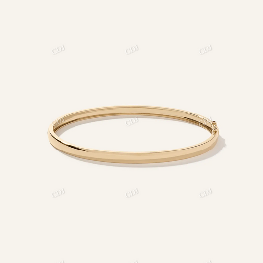 14K Yellow Gold Bangle Bracelet hip hop jewelry CustomDiamJewel