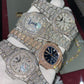 Luxurious Moissanite Studded Personalized Watch hip hop jewelry customdiamjewel   