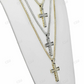 14k Gold Round Diamond Cross Pendant  customdiamjewel   