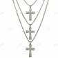 14k Gold Round Diamond Cross Pendant  customdiamjewel   