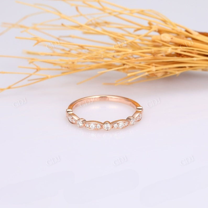 0.23CTW Half Eternity Natural Diamond Wedding Band Wedding Band customdiamjewel   