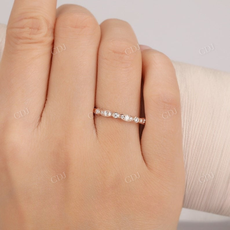 0.23CTW Half Eternity Natural Diamond Wedding Band Wedding Band customdiamjewel   