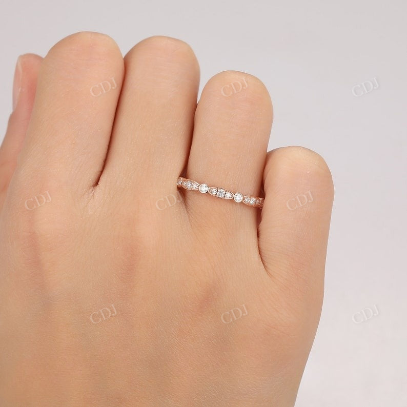 0.23CTW Half Eternity Natural Diamond Wedding Band Wedding Band customdiamjewel   