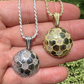 Soccer Ball Foot Ball Diamond Pendant  customdiamjewel   