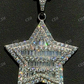 Baguette And Round Diamond Star Pendant  customdiamjewel   