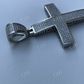 925 Silver Iced Cross Diamond Hip Hop Pendant  customdiamjewel   