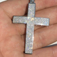 925 Silver Iced Cross Diamond Hip Hop Pendant  customdiamjewel   