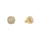 Sterling Silver Yellow Gold Plated VVS Moissanite Diamond Earring hip hop jewelry CustomDiamJewel