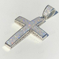 925 Silver Iced Cross Diamond Hip Hop Pendant  customdiamjewel   