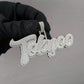 "Tokyoo" Iced Out Diamond Sterling Silver Pendant hip hop jewelry CustomDiamJewel   