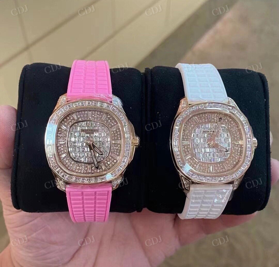 Custom Patek Philippe Diamond Watches  customdiamjewel   