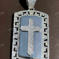 Cross Iced Hip Hop Diamond Pendant  customdiamjewel   