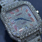 Bust Down Cartier Santos Moissanite Watch  customdiamjewel   