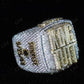 Baguette Diamond Champion Statement Ring hip hop jewelry CustomDiamJewel   