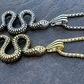 14k Gold Cobra Snake Iced Out Pendant  customdiamjewel   