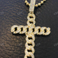 Cuban Link Diamond Cross Hip Hop Pendant  customdiamjewel   