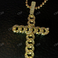 Cuban Link Diamond Cross Hip Hop Pendant  customdiamjewel   