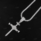 Diamond Nail Cross Pendant For Men  customdiamjewel   