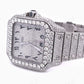 Cartier Arabic Dial Full White Custom Watch Manufacturer customdiamjewel