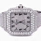 Cartier Arabic Dial Full White Custom Watch Manufacturer customdiamjewel