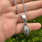 Grenade Bomb Solid 925 Silver Hip Hop Pendant  customdiamjewel   