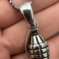 Grenade Bomb Solid 925 Silver Hip Hop Pendant  customdiamjewel   