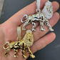 925 Solid Silver Iced Lion Hip Hop Pendant  customdiamjewel   